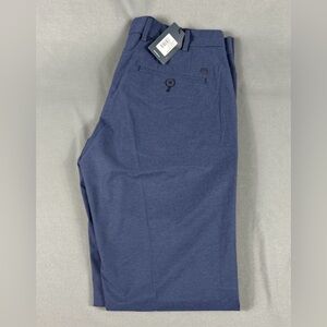 Peter Millar Golf Pants Crown Crafted Surge 32 x 32 Navy Blue Polyester